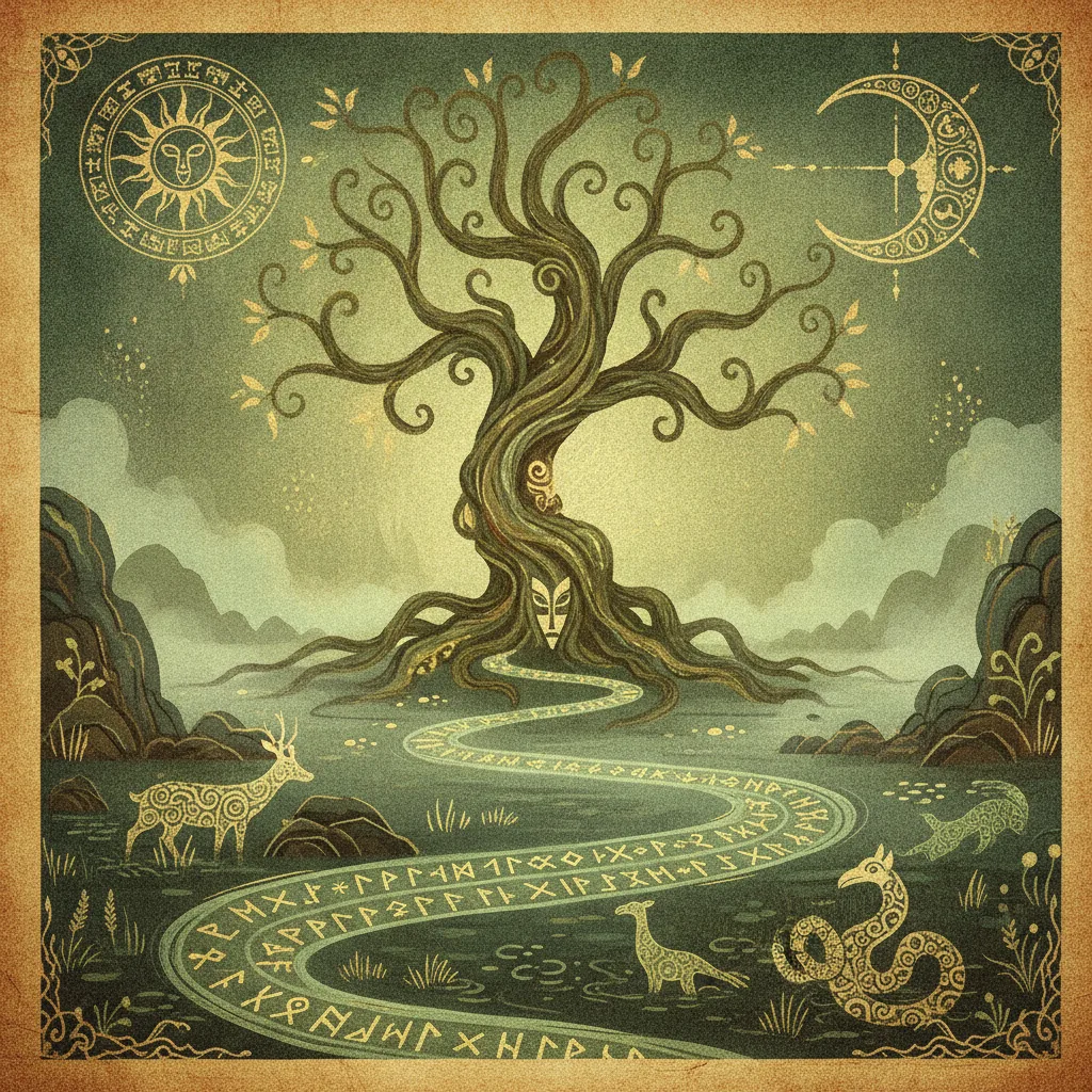Colour and symbol in folklore illustration — Sidhe Wolf