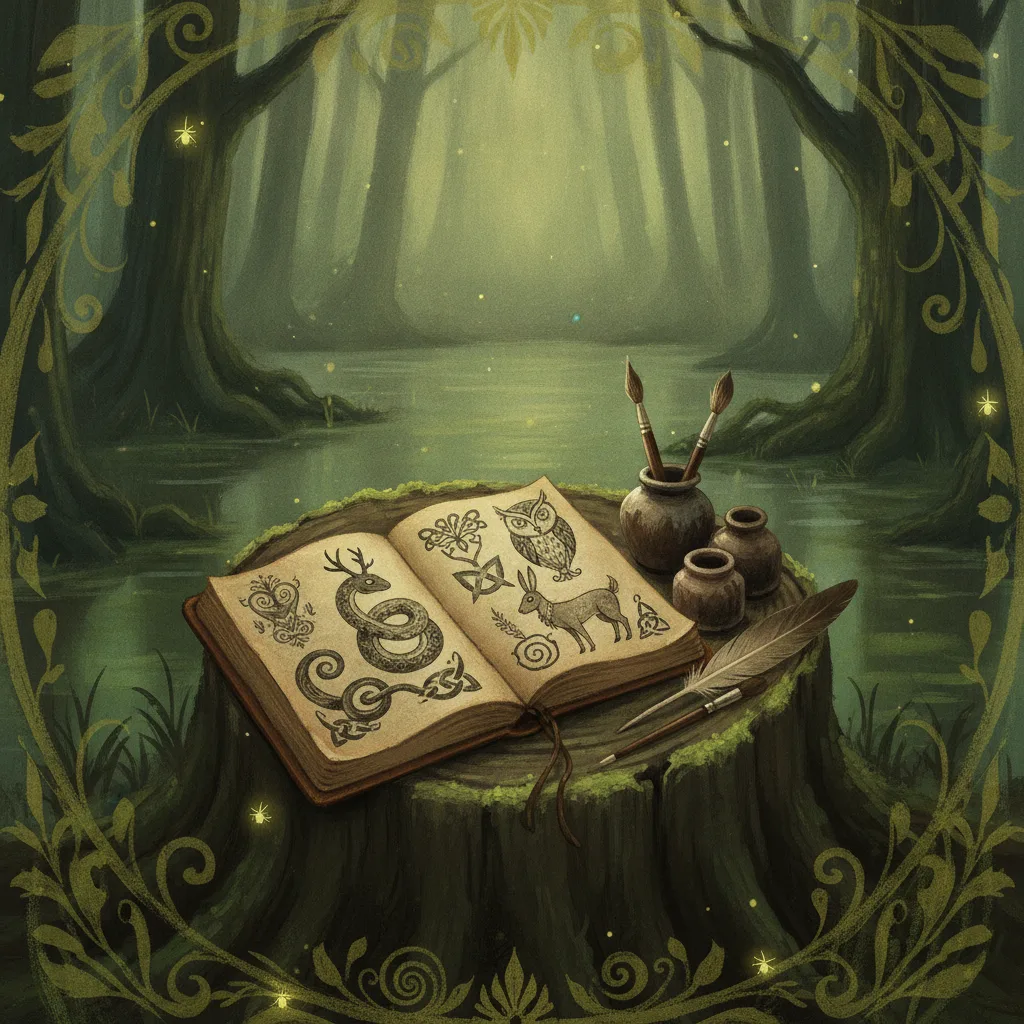 Keeping a folklore sketchbook: a practice — Sidhe Wolf