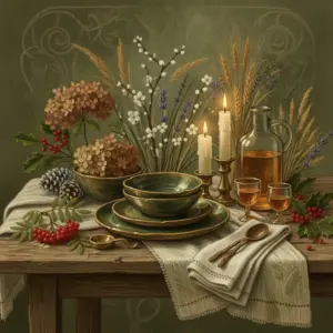 Seasonal table settings through the turning year — Sidhe Wolf